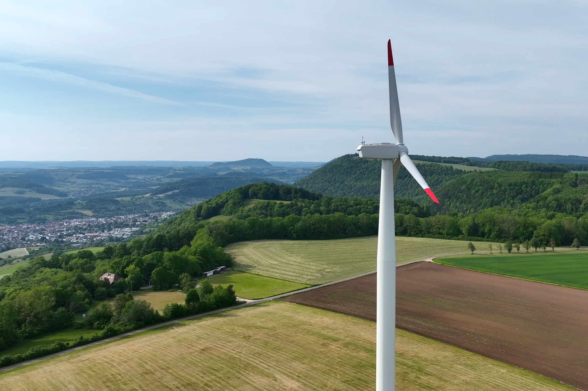 Windenergietestfeld des ZSW in Stötten